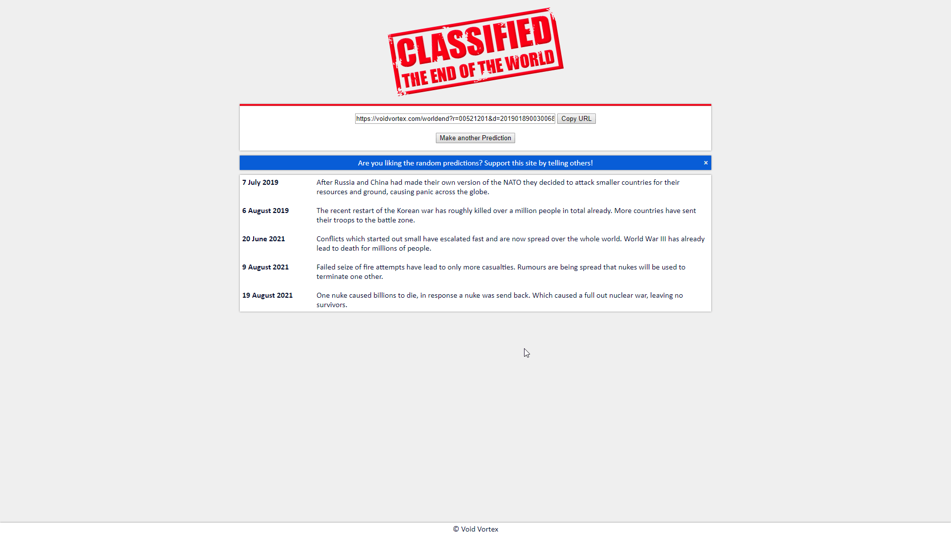 Another prediction is seen, as that is all there really is to this project.